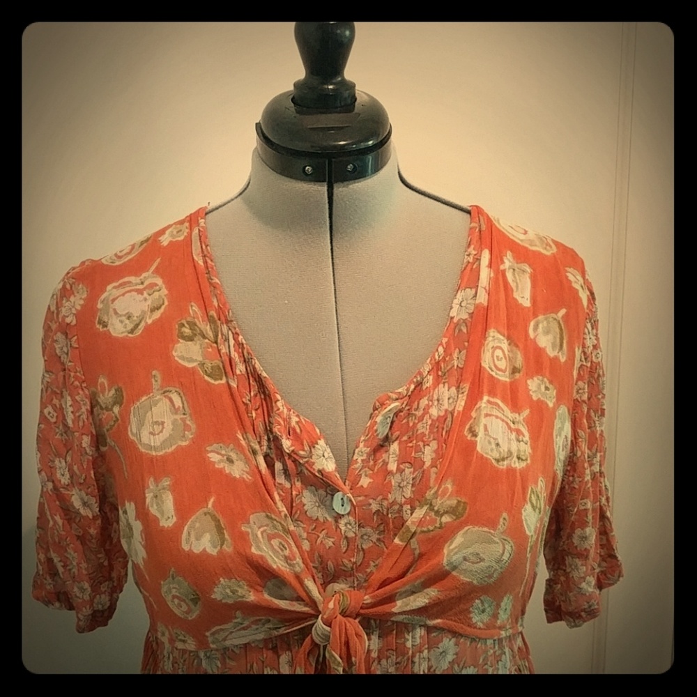 Vintage wrap-front sundress